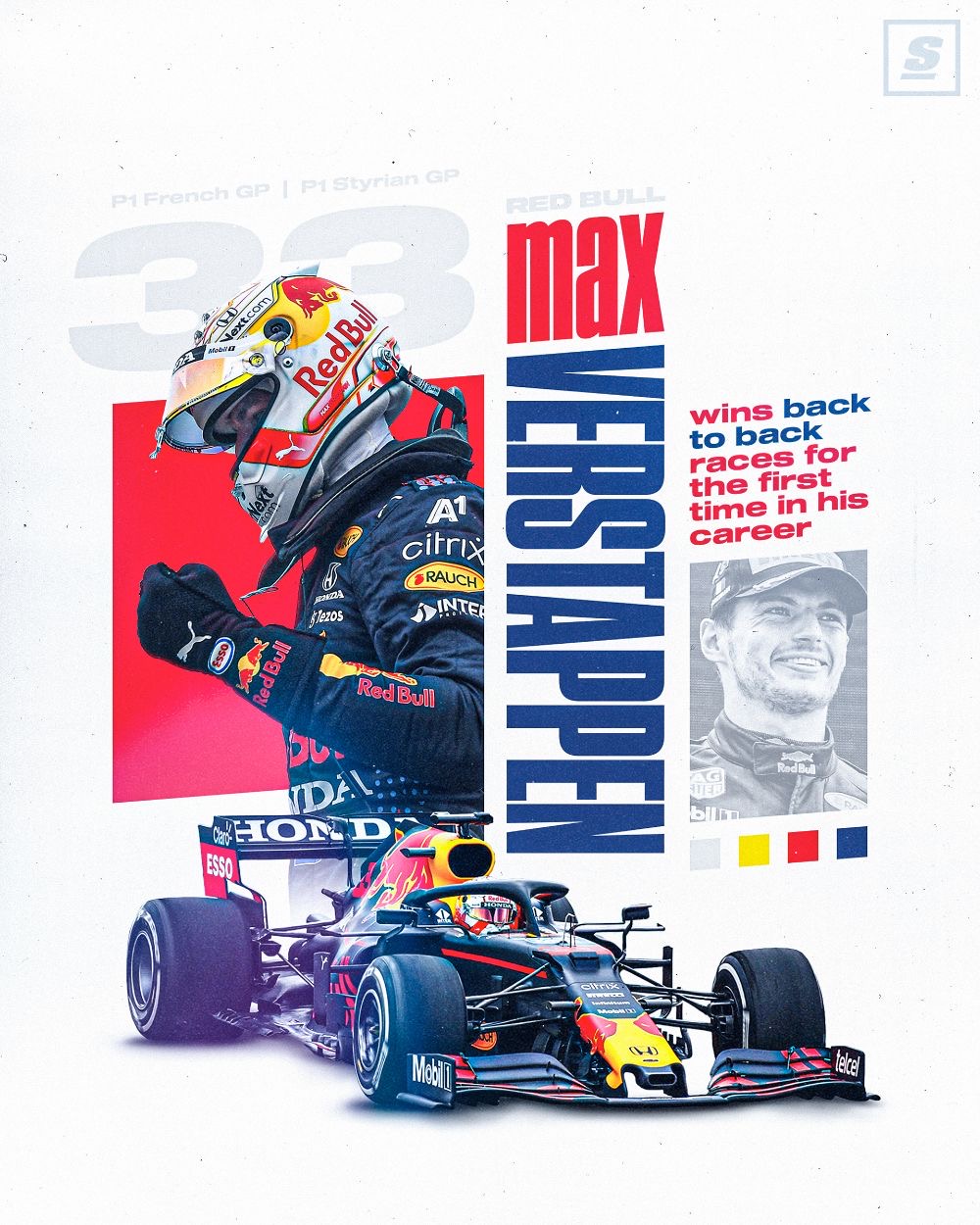Max Verstappen F1 Graphic